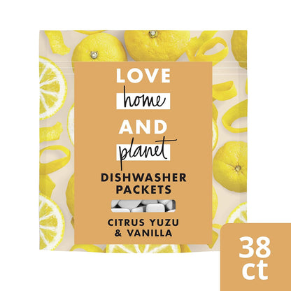 Love Home and Planet Dishwasher Detergent, Gel Lavender & Argan Oil, 56 oz