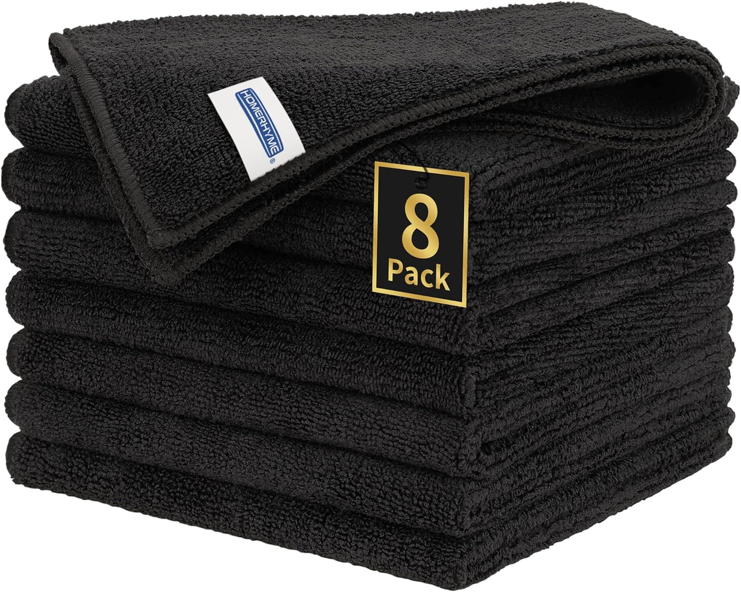 Microfiber Cleaning Cloth, 100 Pack Cleaning Rags Microfiber Towel Bulk Absorbent Lint-Free Wash Cloths, All-Purpose Shop Towels for Cars, Automotive, Garage, Home & Kitchen 11.5"*11.5"
