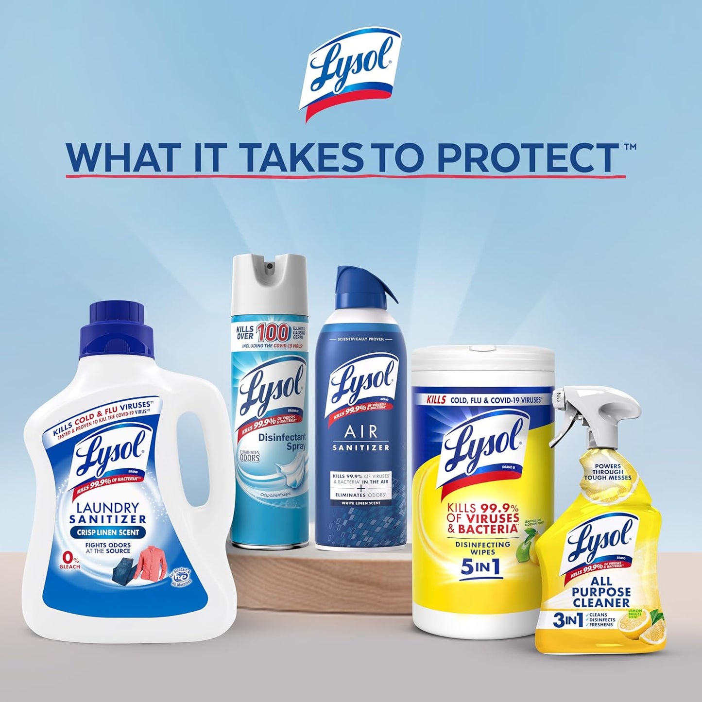 Lysol All Purpose Cleaner Spray, Multi-Purpose Disinfecting Spray, Kitchen & Bathroom Cleaner, Lemon Breeze Scent, 32 Fl Oz (Pack of 2)