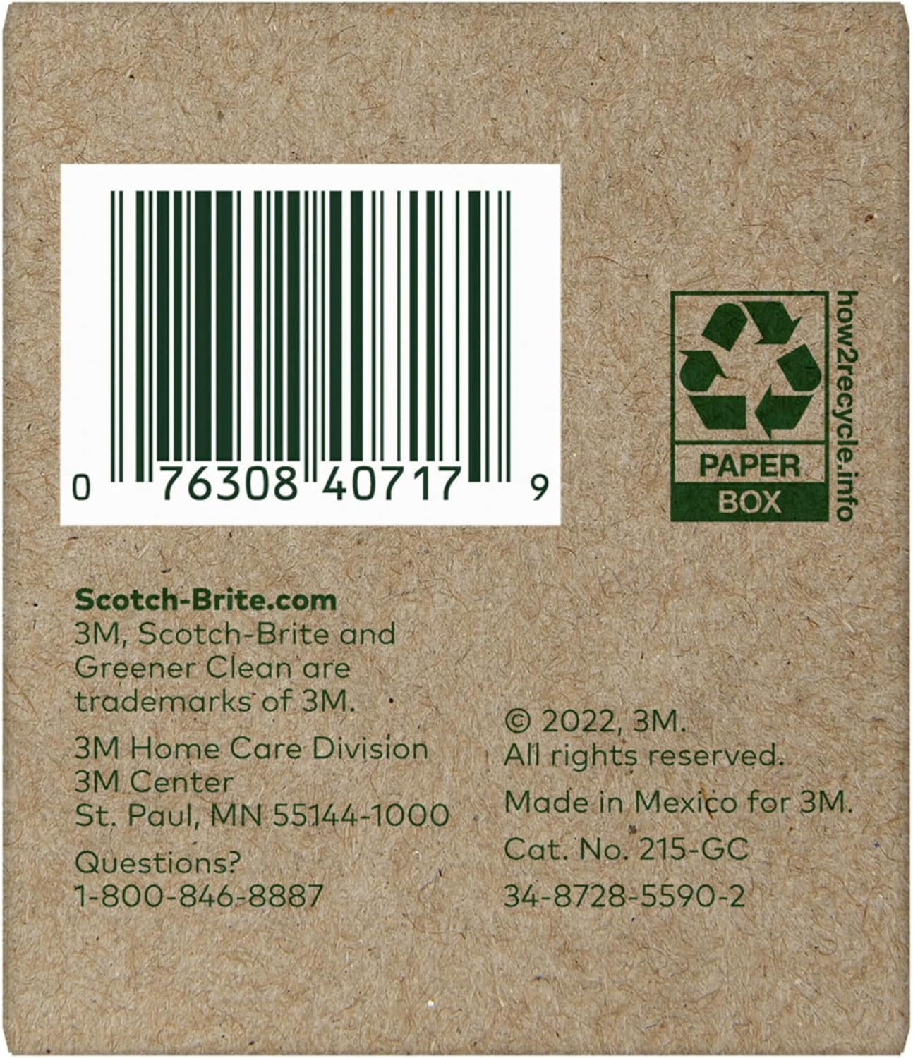 Scotch-Brite Greener Clean Recycled Scrubbing Circles, 3 Dish Scrubbers for Cleaning Kitchen & Scrubbing Fruits or Veggies, Safe on Nonstick Pots and Pans, Glassware