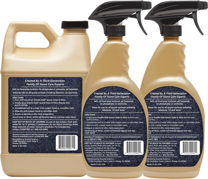 Granite Gold Quartz Clean & Shine Streak-Free Cleaner Deeps Cleans and Polishes All Quartz Surfaces Including Silestone, LG, and More, 24 Fl Oz (Pack of 1)