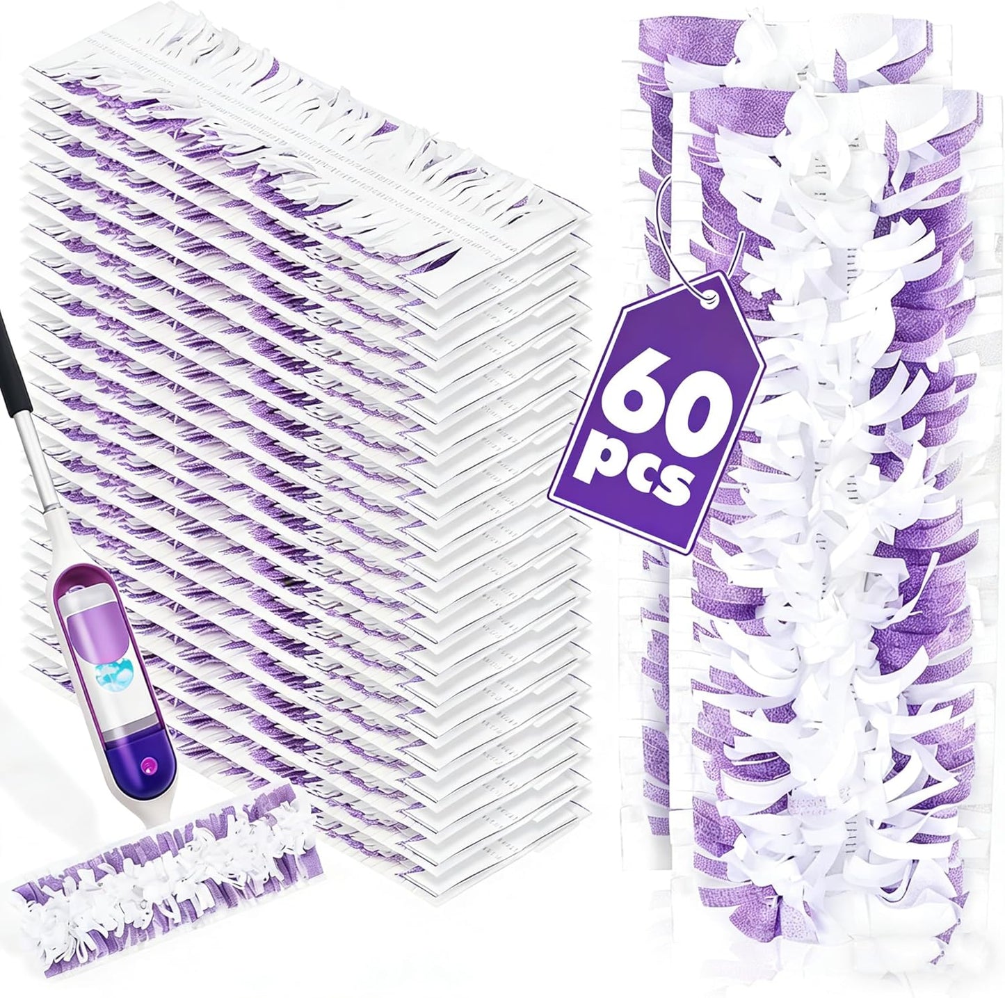 20 Pack Disposable Mop Pads Compatible with Swiffer Power Mop Pads Replacement for Swiffer Power Mop Refills, Multi-Surface Mopping Pad Refills, Wet Pads Refill for Floor Cleaning