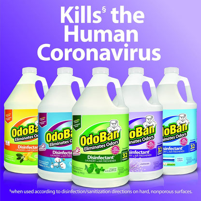 OdoBan Disinfectant Concentrate and Odor Eliminator, Made in the USA, Lavender Scent, 1 Gallon