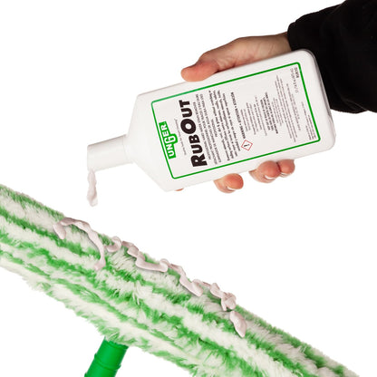 Unger Commercial RubOut Hard Water Stain Remover - 16 oz Professional Window and Glass Cleaner Solution - Removes Mineral Buildup, Rust, and Soap Scum for Clear Surfaces - RUB50