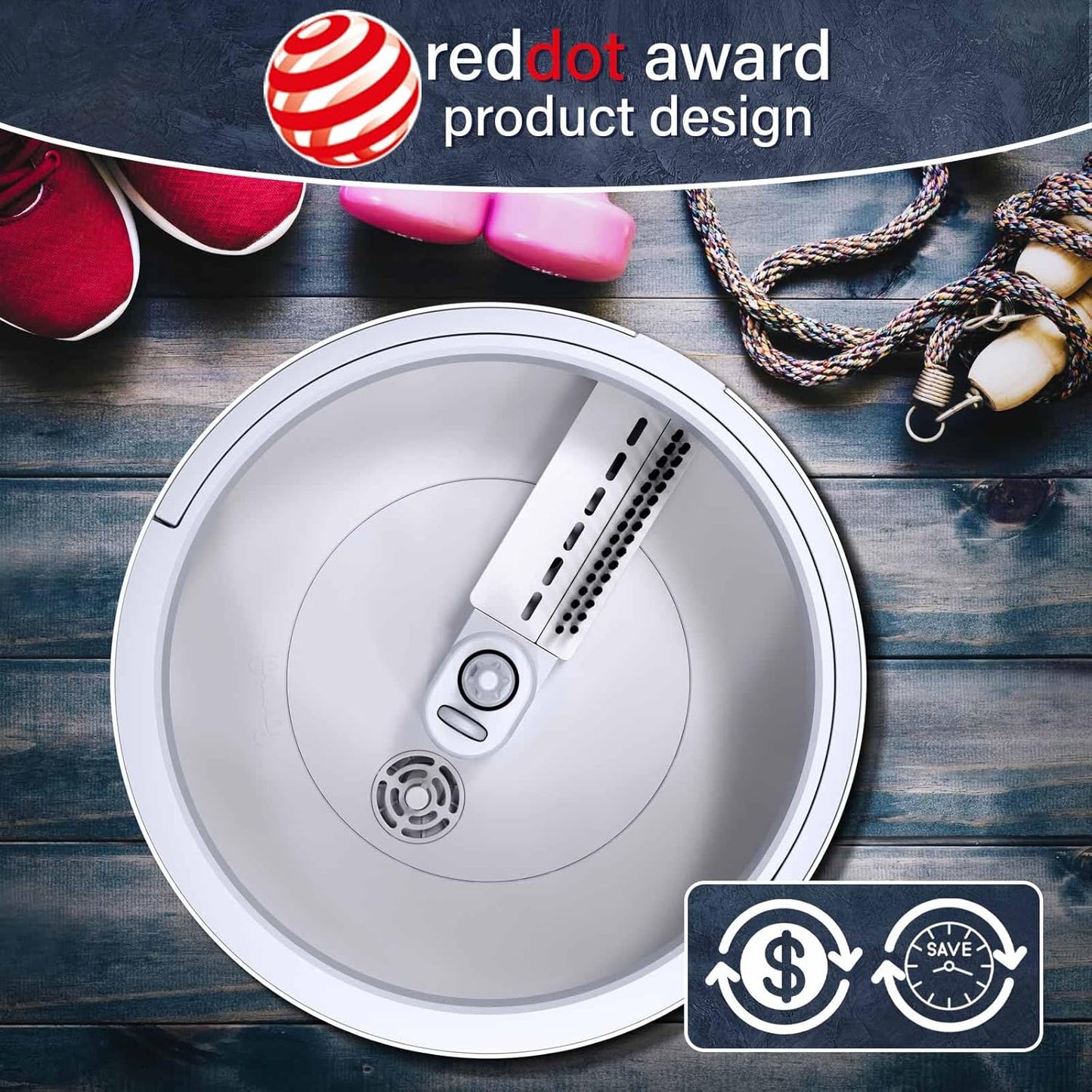 VENETIO Innowellclean Microfiber Spin Mop and Bucket Set with Patented Water Filtration System - Deep Self Cleaning/Dry/Wet All-In-One Floor Mop for Home Hardwood, Tile - Ideal for Pet Owners (2 Pads)