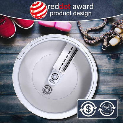 VENETIO Innowellclean Microfiber Spin Mop and Bucket Set with Patented Water Filtration System - Deep Self Cleaning/Dry/Wet All-In-One Floor Mop for Home Hardwood, Tile - Ideal for Pet Owners (2 Pads)