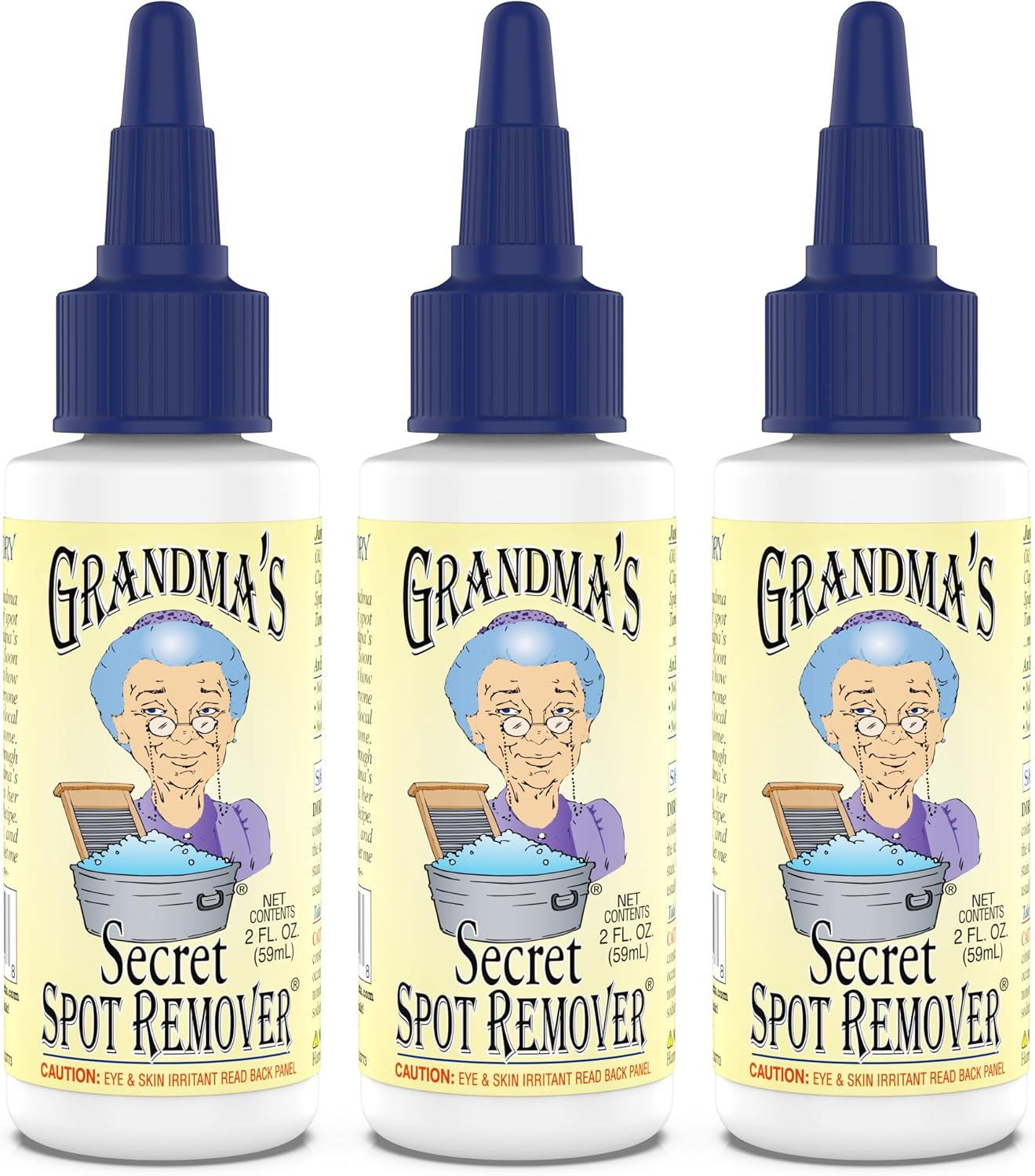 Grandma's Secret Spot Remover Laundry Spray - Chlorine, Bleach and Toxin-Free for Clothes - Fabric Stain Remover Removes Oil, Paint, Blood and Pet Stains - 16 oz & 2 oz Combo, DuoPack