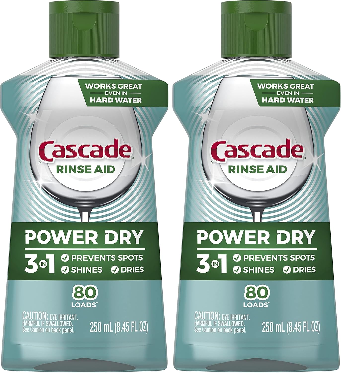 Cascade Rinse Aid Clean & Dry Booster Dishwasher Liquid, Gel & Detergent Pods for Sparkling Clean Dishes, Dishwasher Soap, Tablets & Rinse Aid Dry Booster, 8.45oz