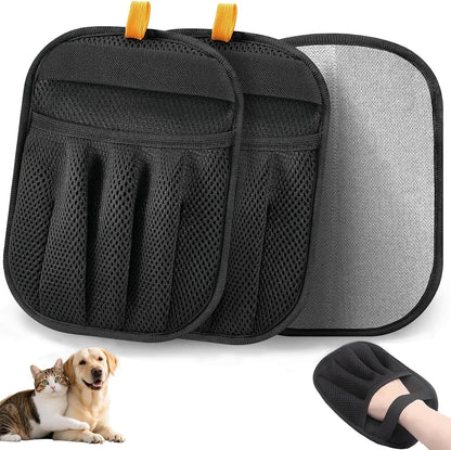Carpet Rake for Pet Hair Removal - 3 in 1 Reusable Dog Cat Hair Remover Scraper with Adjustable Long Handle, Carpet Clean Brushes & Cat Dog Fur Rakes Scraper Broom for Couch, Rugs, Mats and Cars