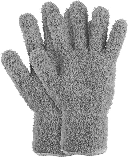 Molain Microfiber Dusting Gloves, Reusable Washable Cleaning Gloves Mittens for Plants House Cleaning Car Blinds Lamps…