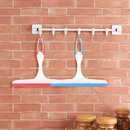 3 Pcs Shower Squeegee for Glass Doors, Car Window Squeegee, Streak-Free Mirror Cleaner Tool for Bathroom Kitchen Sink Countertop Tile Glass Shower Door Scraper Household Squeegees, with 3 Hooks
