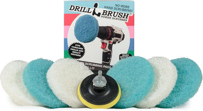 Bathroom - Cleaning Supplies - Drill Brush Power Scrubber Pads - Shower Cleaner - Bathtub - Bath Mat - Bathroom Sink - Tile Cleaner - Baseboard Cleaner - Vinyl Flooring - Hard Water Stain Remover