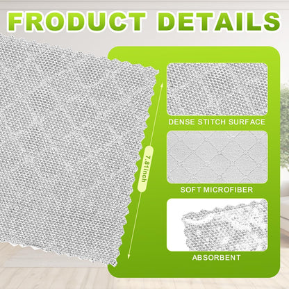 20 Pcs New Upgrade 3-Layer Metal Dish Cloth, No Scratches Wire Cleaning Cloth , Reusable Multipurpose Wire Dishwashing Rag for Kitchen Cleaning Cloths,Sinks,Dishes,Stove Top, Dimensions, 7.87“ x 7.87”
