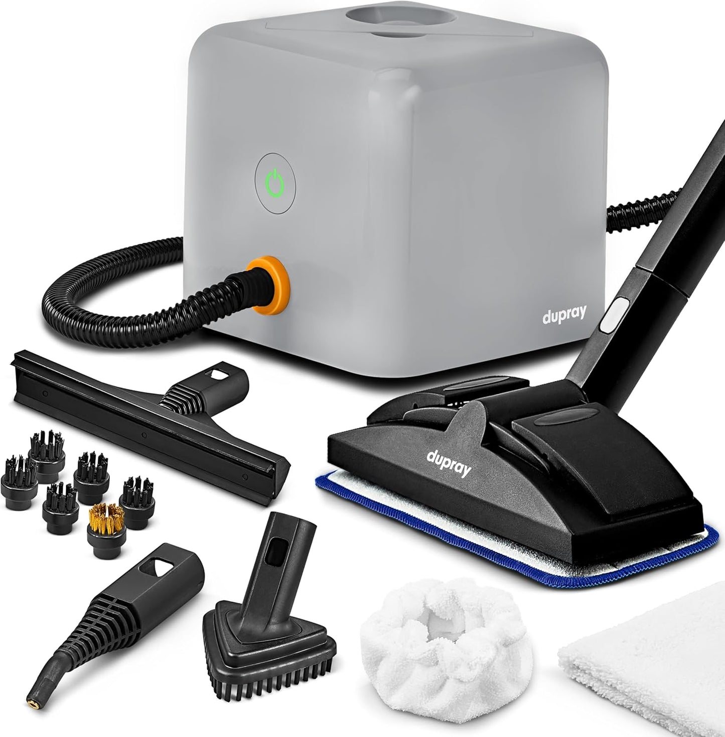 Dupray Neat Plus Steam Cleaner, Multipurpose Steamer for Floors, Grout & Upholstery, Chemical-Free Cleaning, Fast Heat-Up, 40-Piece Accessory Kit