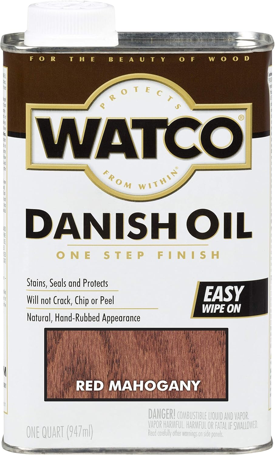 Watco Danish Oil Wood Finish Spray, 11.25 oz, Dark Walnut