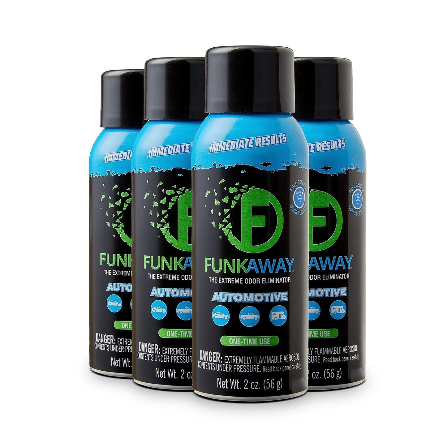 FunkAway Car Deodorizer Spray (8 oz - 3 Pack) Car Air Freshener and Odor Eliminator for SUVs, Trucks, RVs and Boats, Automotive Aerosol that Attacks Funk at the Source