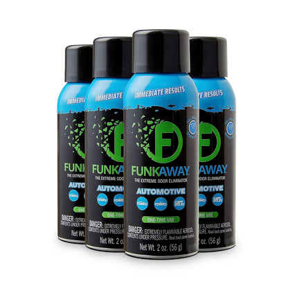 FunkAway Car Deodorizer Spray (8 oz - 3 Pack) Car Air Freshener and Odor Eliminator for SUVs, Trucks, RVs and Boats, Automotive Aerosol that Attacks Funk at the Source
