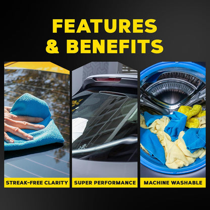 Meguiar's Ultimate Glass Cleaner & Water Repellent - Premium Glass and Window Cleaner for Quick Cleaning with Hydrophobic Technology that Acts as a Rain Repellent Improving Visibility in Rain - 16oz