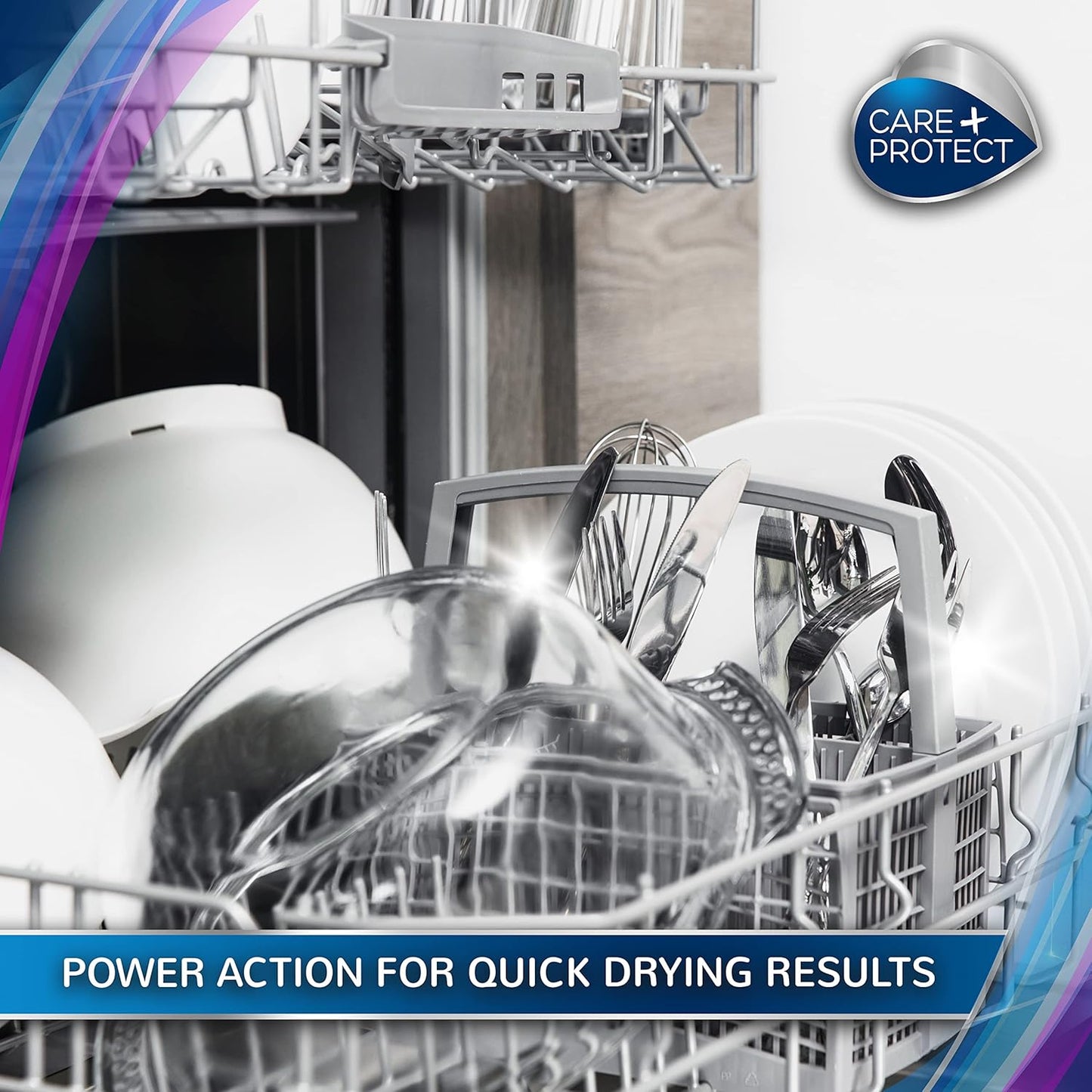CARE + PROTECT Extra Shine Universal Rinse Aid for Dishwashers / All Dishwashers / Quick Drying / 500 ml