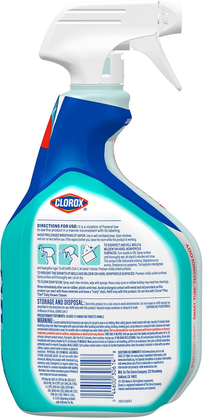 Clorox Disinfecting Bathroom Foamer with Bleach Original, 30 Ounce Spray Bottle (Package May Vary)