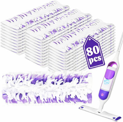 20 Pack Disposable Mop Pads Compatible with Swiffer Power Mop Pads Replacement for Swiffer Power Mop Refills, Multi-Surface Mopping Pad Refills, Wet Pads Refill for Floor Cleaning
