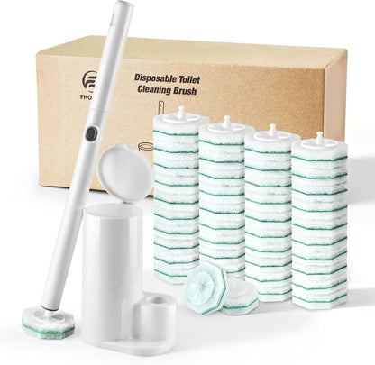 80 Toilet Wand Refills for Clorox Toilet Wand, Disposable Toilet Brush Head with Rich Foaming, Extra Thick Triple-layer Refills, Strong Cleaning & Scrubbing Power, Won't Fall Off or Fall Apart