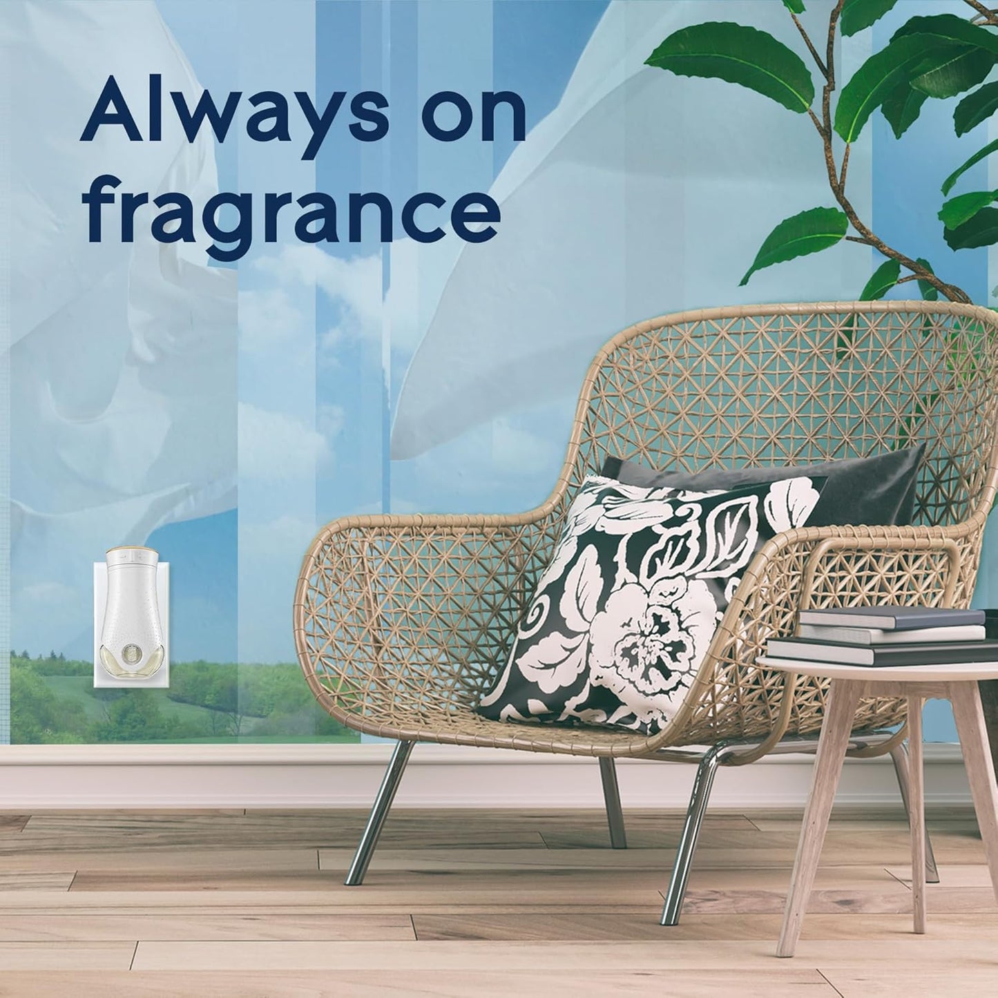 Glade PlugIns Refills Air Freshener, Scented and Essential Oils for Home and Bathroom, Cashmere Woods, 6.7 Fl Oz, 10 Count