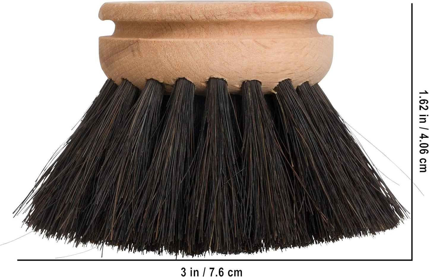 REDECKER Replacement Head for Dish Brush, 1-5/8-inch, Set of 2, 100% Natural Tampico Fiber and Untreated Beechwood, Made in Germany - Natural Dish Brush Replacement Heads