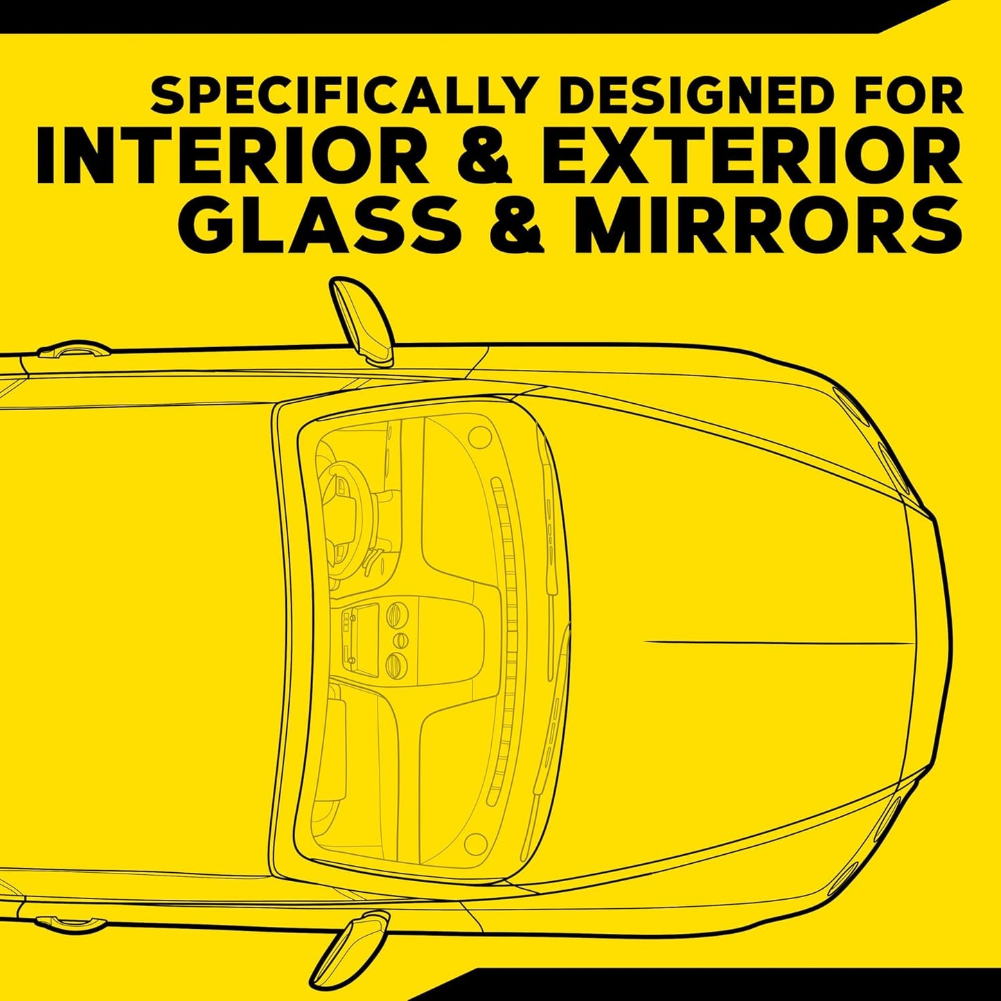 Meguiar's Ultimate Glass Cleaner & Water Repellent - Premium Glass and Window Cleaner for Quick Cleaning with Hydrophobic Technology that Acts as a Rain Repellent Improving Visibility in Rain - 16oz