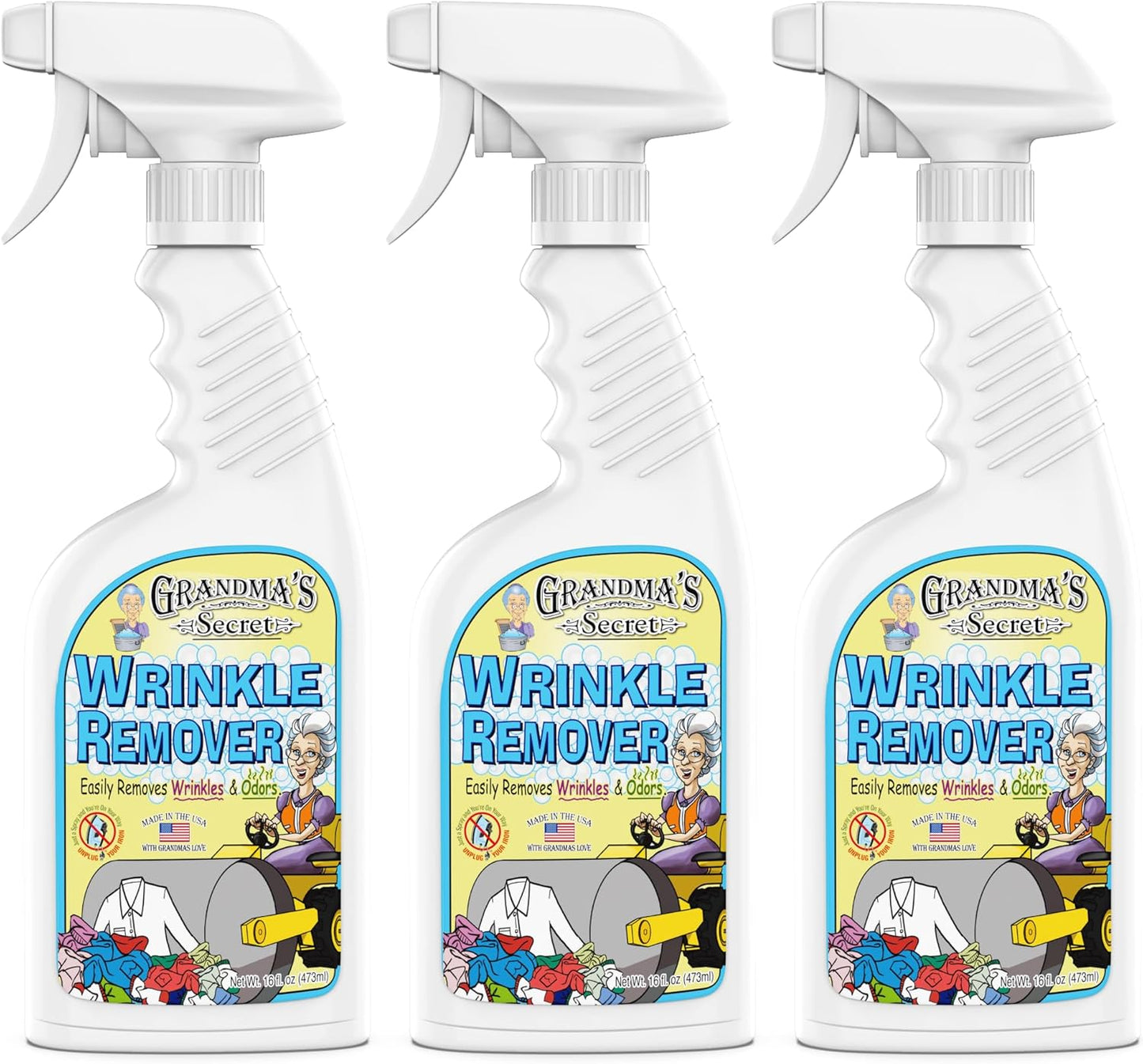 Grandma's Secret Spot Remover Laundry Spray - Chlorine, Bleach and Toxin-Free for Clothes - Fabric Stain Remover Removes Oil, Paint, Blood and Pet Stains - 16 oz & 2 oz Combo, DuoPack