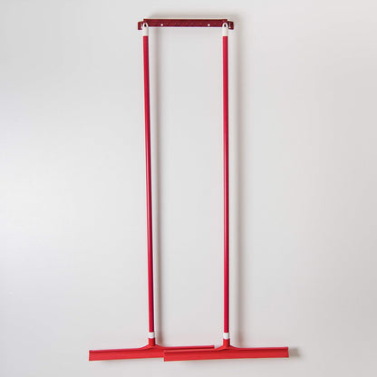 SPARTA 24" Floor Squeegee Replacement Head, Seamless Rubber with Rust-Free Plastic Frame for HACCP Compliance, Heavy-Duty Industrial Use, Thermoplastic Rubber, 24 Inches, Red
