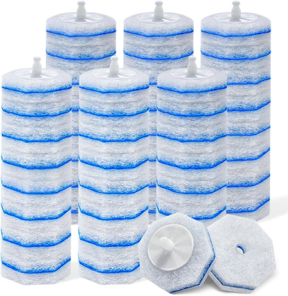 50 Count Toilet Wand Refills Compatible with Clorox Disposable Toilet Brush Heads for Most Toilet Brushes to Cleaning Toilet and Bathroom