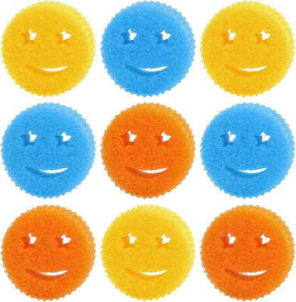 Scrub Sponge Dish Scrubber, Non Scratch Multipurpose Sponges, Temperature Controlled Dual Sided Cleaning Pads, Durable BPA Free and Odor Resistant Polymer Foam, Safe for Kitchen, Bathroom