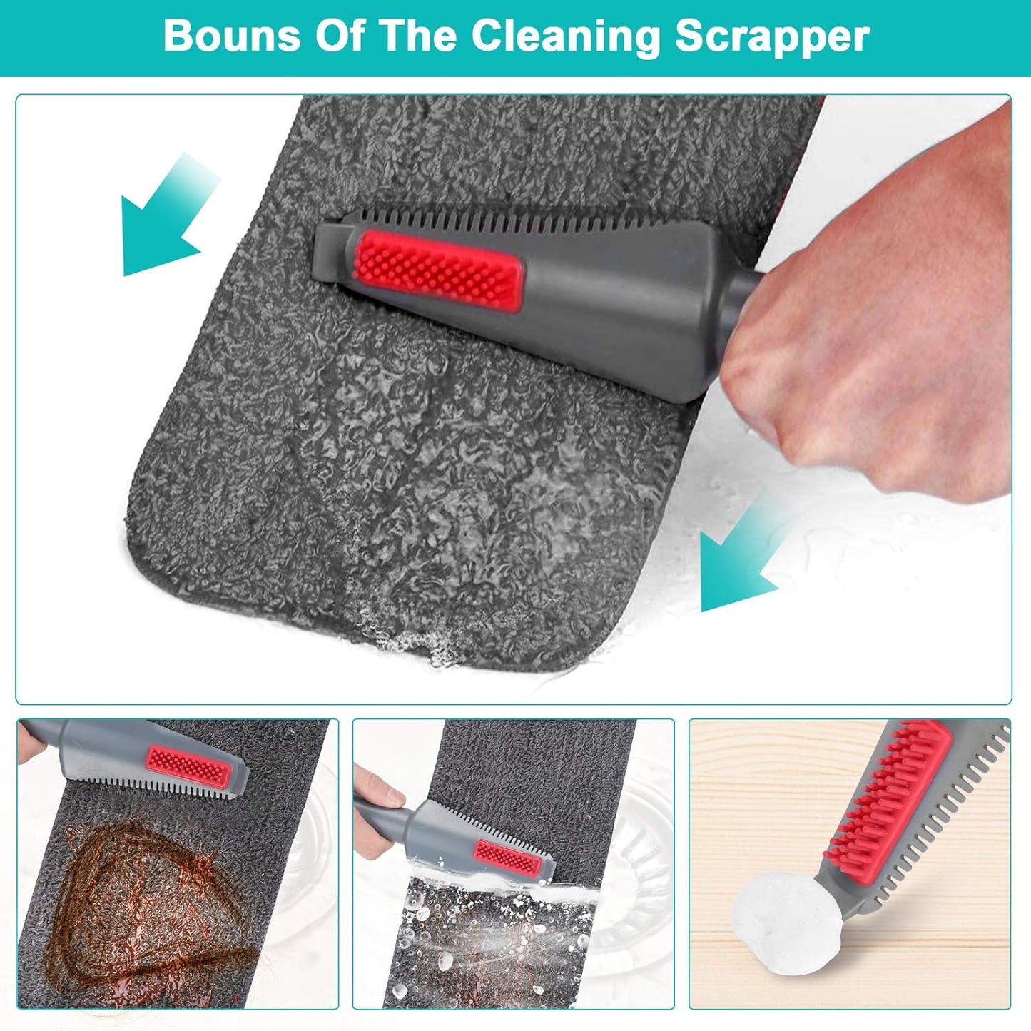 Spray Mop for Floor Cleaning with 3pcs Washable Pads - Wet Dry Microfiber Mop with 800 ml Refillable Bottle for Kitchen Wood Floor Hardwood Laminate Ceramic Tiles Dust Cleaning
