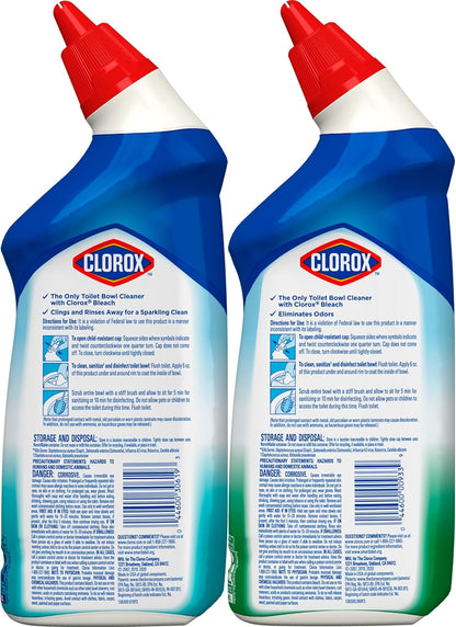 Clorox Toilet Bowl Cleaner with Bleach Variety Pack - 24 Ounces - Pack of 4 (Package May Vary)