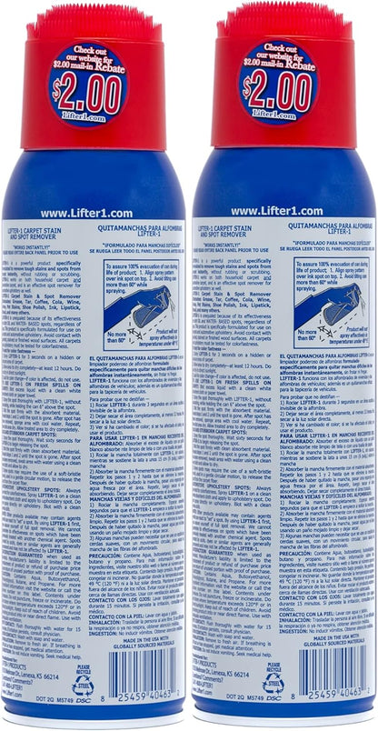 Carpet Spot Remover, Stain and Red wine Remover and Spot Treatment for Oil, Grease, Urine, Cleaning Performance for Rugs, Upholstery, Fabrics Pack of 1