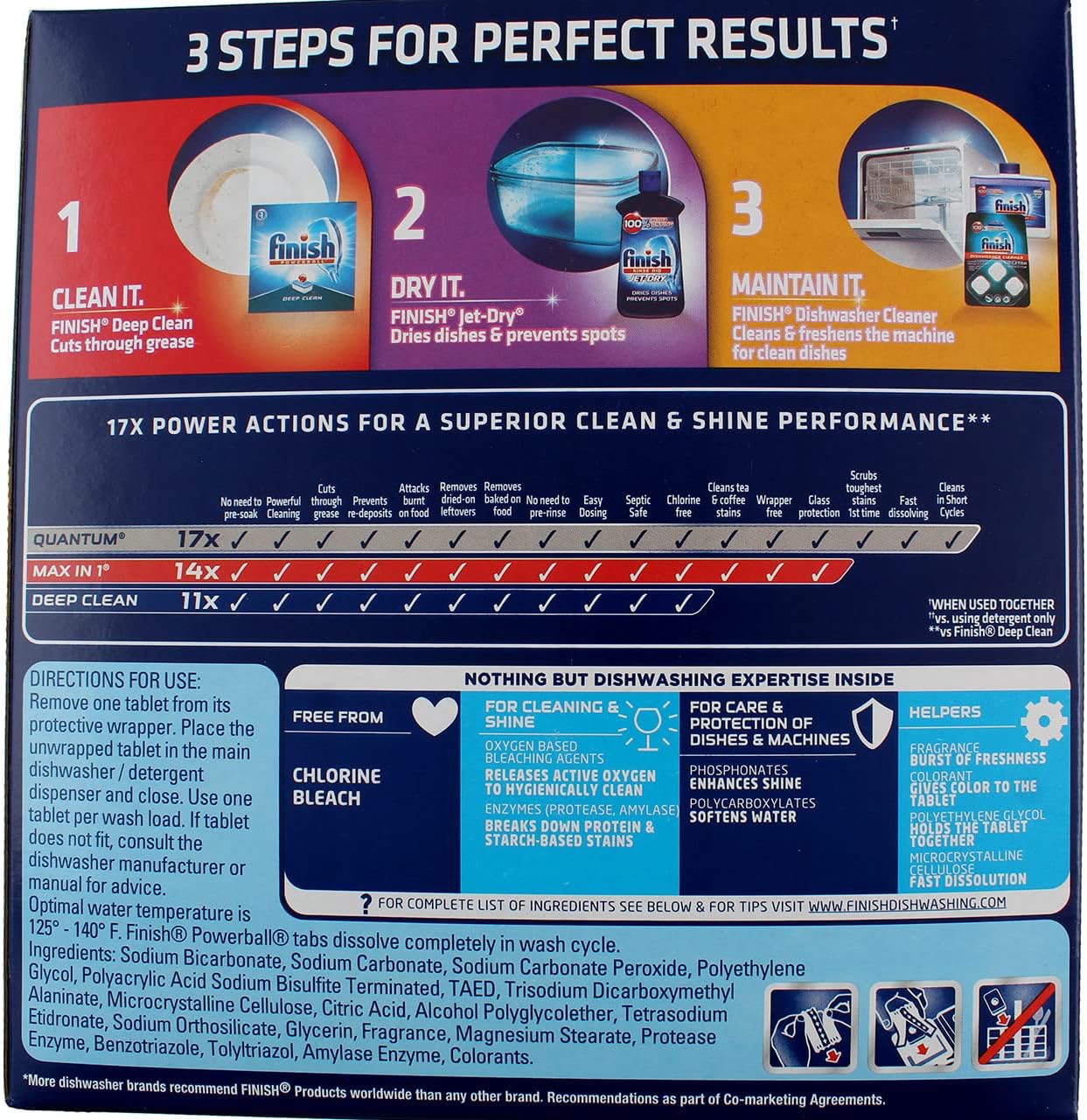 Finish All in 1 Powerball Fresh, 85ct, Individually Wrapped Dishwasher Detergent Tablets