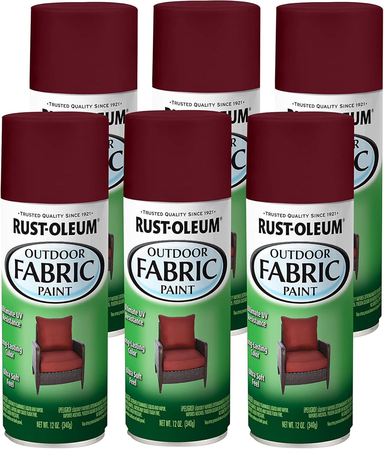 Rust-Oleum 358832 Outdoor Fabric Spray Paint, 12 oz, Navy
