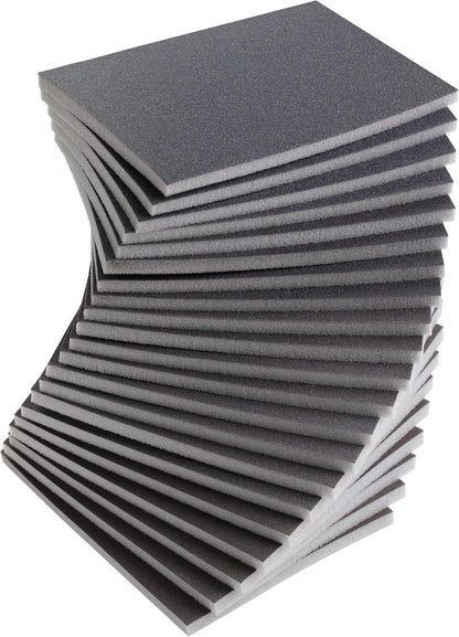 Bates- Sanding Sponge, 20 pcs, 3”x4”, 400-3000 Grit Assortment, Ultra Fine, Washable and Reusable, Sandpaper Block, Sanding Blocks for Wood, Sanding Pad, Drywall Sanding Block, Drywall Sanding Sponge