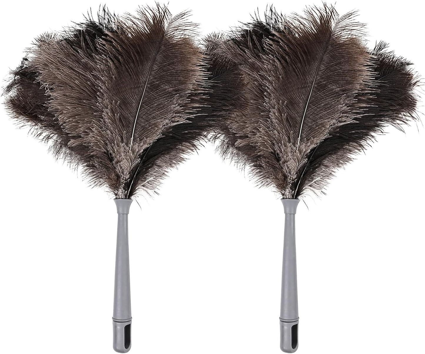 Extendable Cleaning Duster 94 Inch - Long Telescoping Ostrich Feather Dusters with Stainless Steel Extension Pole for High Ceiling Fan, High Ceilings,Roof Dusting