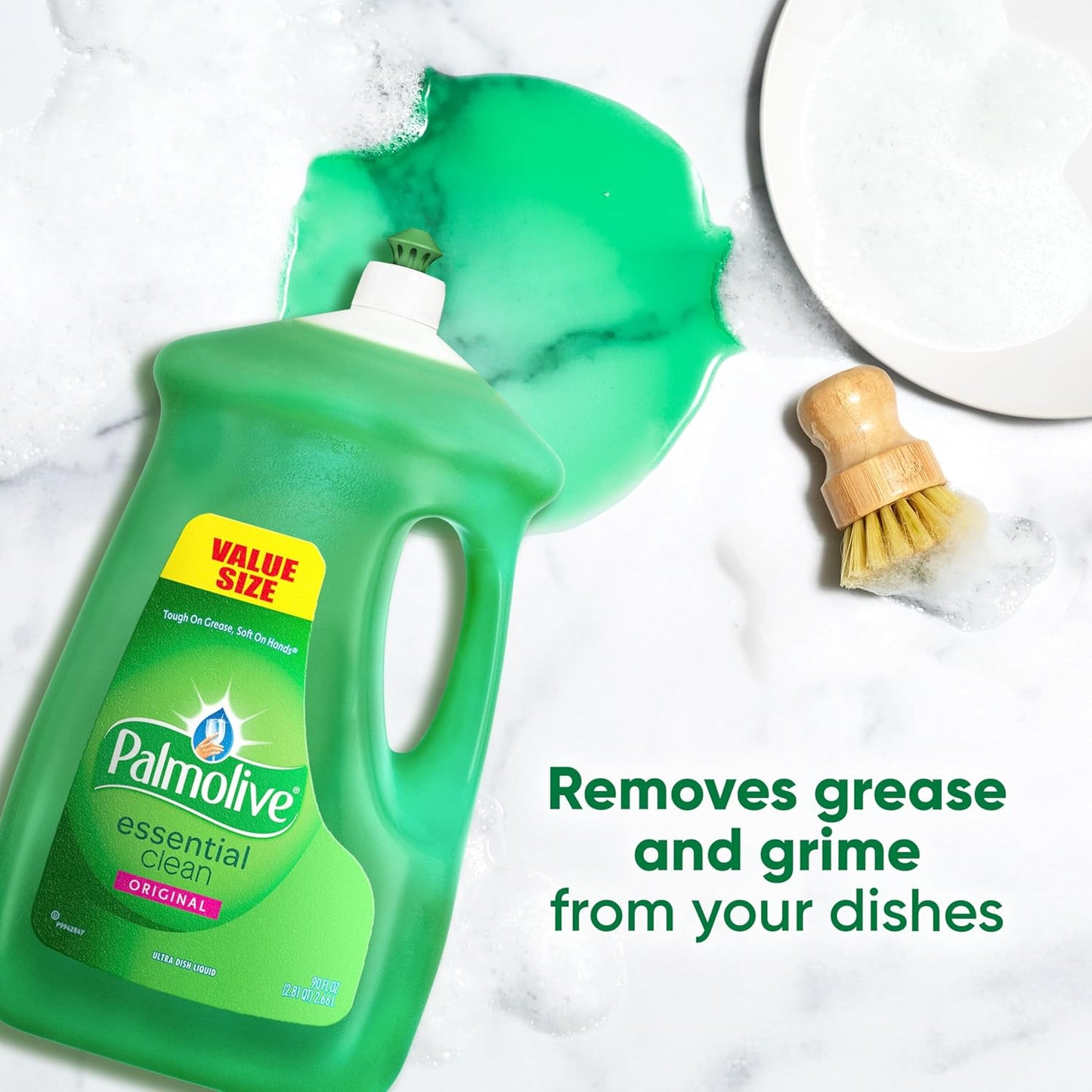 Palmolive Dishwashing Liquid Dish Soap Refill, Essential Clean, Original - 90 fluid ounce