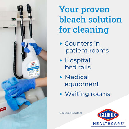 Clorox Healthcare Bleach Germicidal Cleaner Pull-Top, 32 Fluid Ounces (Package May Vary)