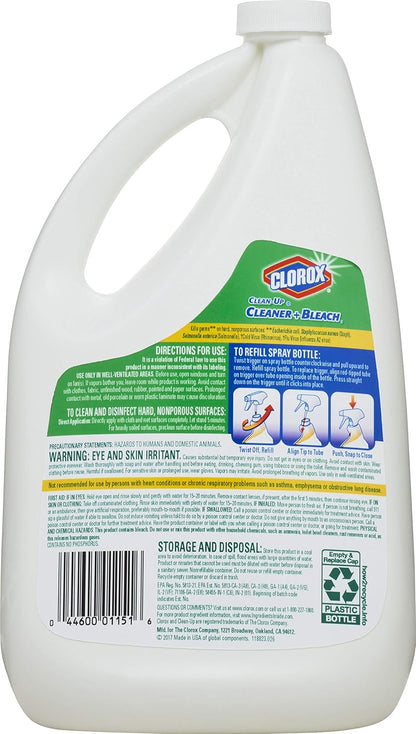 Clorox Clean-Up All Purpose Cleaner with Bleach Original, 64 Ounce Refill Bottle (Package May Vary)