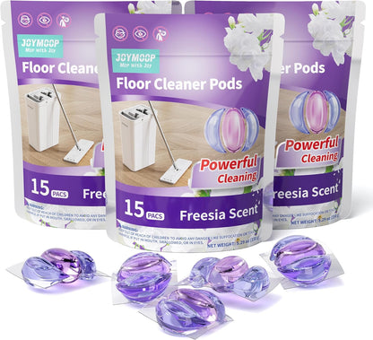 JOYMOOP Floor Cleaner for Mopping, 30 PCS Mopping Solution, Hardwood Floor Cleaner, Works Perfectly with Mop Bucket
