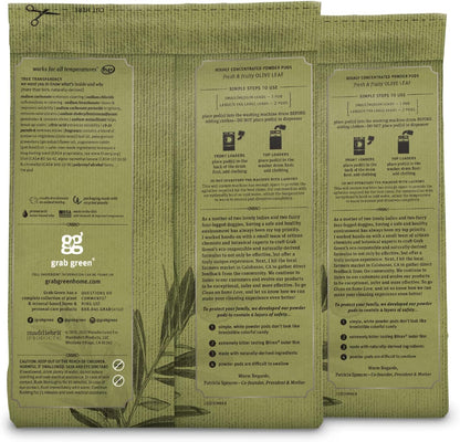 Grab Green Stoneworks Laundry Detergent Pods, 100 Count, Birch Branch Scent, Plant and Mineral Based, Cleans Deeply, Eliminates Odors, Fights Stains