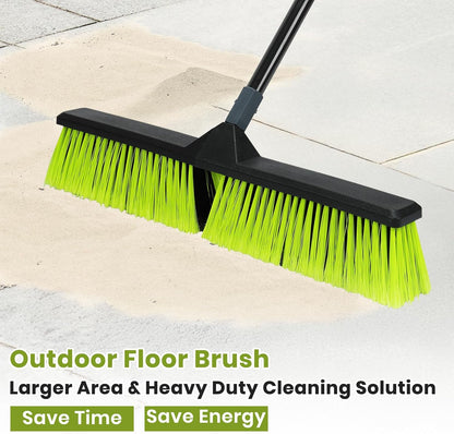 Grout Cleaner Brush with Long Handle, Floor Scrub Brush for Shower Tile, Bathroom Crevice Cleaning Brushes with Heavy Duty Stiff Bristles