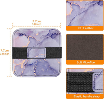 Fintie Screen Cleaning Pad, [4 Pack] Soft Cloth Wipes Screen Cleaner with Elastic Strap for iPad, iPhone, MacBook, Tablets, Laptop (Galaxy)