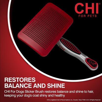 CHI for Dogs Rubber Fur Accumulator Brush, Dog Grooming Tool for Removing Loose Hair and Lint from Coats Furniture Clothing and Car Seats, Flexible Rubber Bristles, Easy Clean Grooming Brush