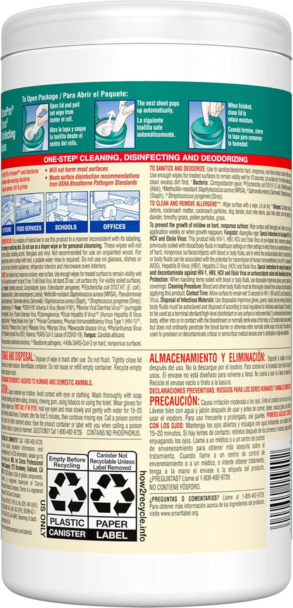 CloroxPro Clorox Disinfecting Wipes, Fresh Scent, 75 Count (Package May Vary)