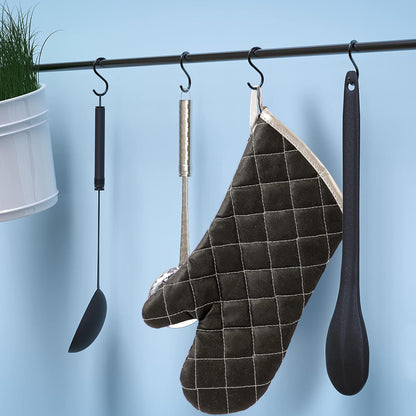 ARCLIBER Oven Mitts 1 Pair of Quilted Terry Cloth Cotton Lining,Extra Long Professional Classic Oven Mitt Heat Resistant Kitchen Oven Gloves,16 Inch